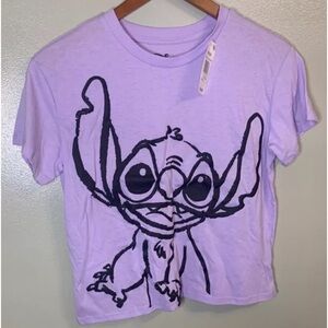 Disney Freeze Purple Girls T Shirt Graphic Front And Back S NWT